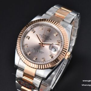 DateJust 41mm 126331 Clean CF RG/SS RG Dial Diamond Marker Oyster Bracelet VR3235