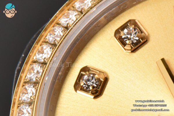 DateJust 31MM Ladies 904L YG/SS WF Diamond YG Dial Diamond Marker Jubilee Bracelet A2671 - Image 5