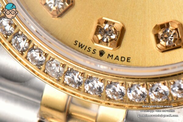 DateJust 31MM Ladies 904L YG/SS WF Diamond YG Dial Diamond Marker Jubilee Bracelet A2671 - Image 7