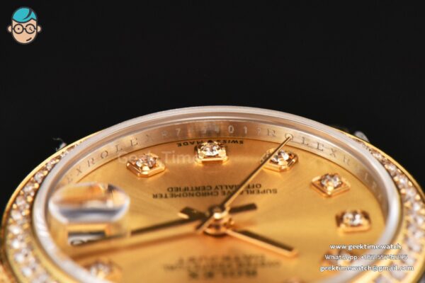 DateJust 31MM Ladies 904L YG/SS WF Diamond YG Dial Diamond Marker Jubilee Bracelet A2671 - Image 13