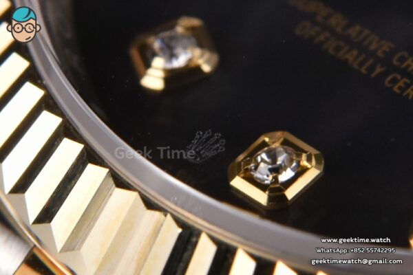 DateJust 36MM 904L YG/SS GMF Fluted Bezel Gray MOP Dial Diamond Marker Jubilee Bracelet VR3235 - Image 13