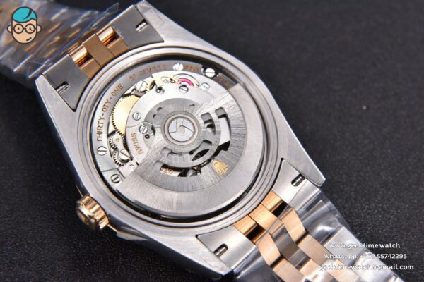 DateJust 36MM 904L YG/SS GMF Fluted Bezel Gray MOP Dial Diamond Marker Jubilee Bracelet VR3235 - Image 21