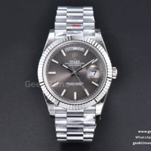 Day-Date 40mm GMF Gray Dial Lume Marker President Bracelet A2836