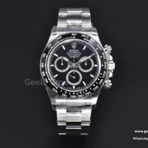 Daytona 126500 40mm VSF 904L Black Dial SS Bracelet A4131 Mod