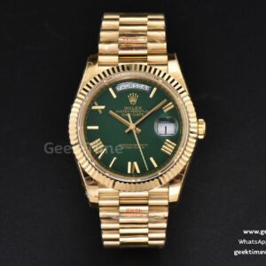 Day-Date 40mm 904L GMF YG Green Dial YG Bracelet A2836