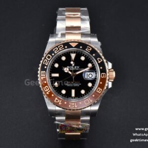 GMT-Master II Rootbeer 126711 CHNR 40mm Clean CF RG/SS schwarz-braune Keramik Oyster-Armband DD3285