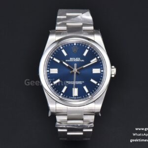 Oyster Perpetual 124300 41mm 904L Clean CF blaues Zifferblatt SS-Armband VR3230