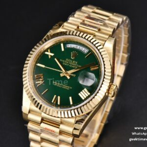 DayDate 40mm 904L GMF YG Green Dial YG Bracelet A2836
