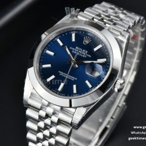 DateJust 41MM 126300 VSF Smooth Bezel Blue Dial Jubilee Bracelet VS3235