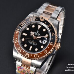 GMT-Master II Rootbeer 126711 CHNR 40mm Clean CF RG/SS Black/Brown Ceramic Oyster Bracelet DD3285