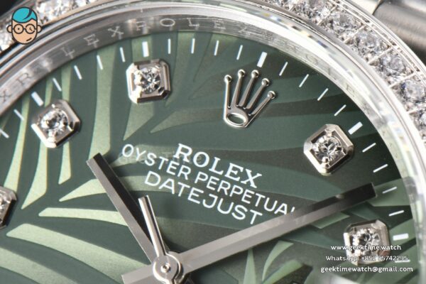 DateJust 36MM BPF Diamond Green Plam Dial Diamond Marker Jubilee Bracelet 2824 - Image 4