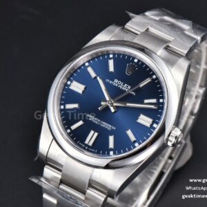 Oyster Perpetual 124300 41mm 904L Clean CF Blue Dial SS Bracelet VR3230