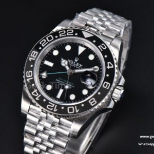 GMT Master II 126710 GRNR 40mm GMF 904L Black/Gray Bezel Black Dial Jubilee Bracelet VR3285