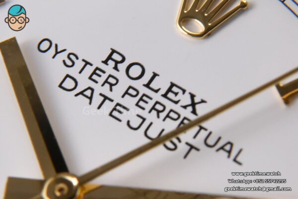 DateJust 36MM 904L YG/SS GMF Fluted Bezel White Dial Roma Marker Jubilee Bracelet VR3235 - Image 5