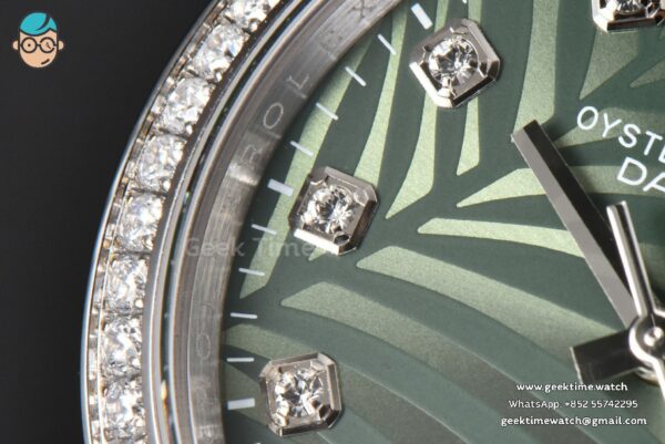 DateJust 36MM BPF Diamond Green Plam Dial Diamond Marker Jubilee Bracelet 2824 - Image 5