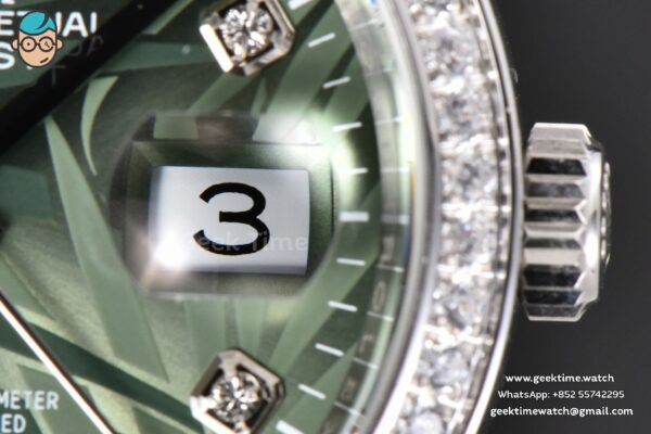 DateJust 36MM BPF Diamond Green Plam Dial Diamond Marker Jubilee Bracelet 2824 - Image 8