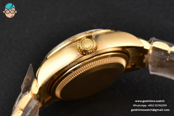 DateJust 28MM Ladies WF YG Diamond Gold Dial Diamond Marker Jubilee Bracelet A2236 - Image 16