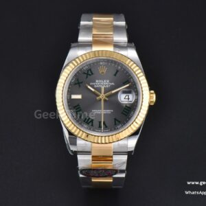 DateJust 41mm 126333 Clean CF YG/SS Wimbledon Gray Dial Oyster Bracelet VR3235