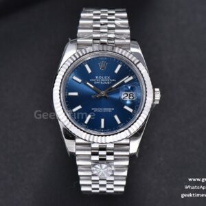 DateJust 41mm 126334 904 SS ARF Blue Dial Sticks Markers on Jubilee Bracelet VR3235