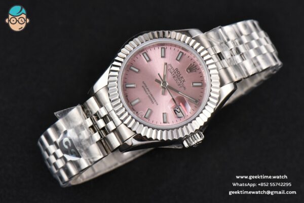 DateJust 28MM Ladies WF Pink Dial Jubilee Bracelet A2236 - Image 6