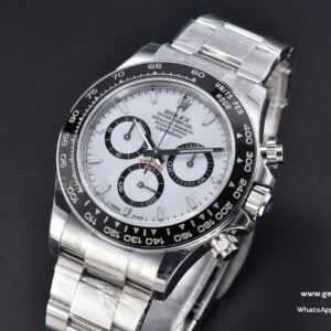 Daytona 126500 Panda 40mm VSF 904L White Dial SS Braclet A4131 Mod
