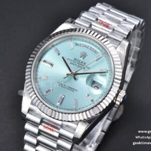 DayDate 40MM GMF Ice Blue Dial Diamond Marker President Bracelet A3235