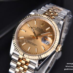 DateJust 36MM 904L YG/SS GMF Fluted Bezel YG Dial Lume Marker Jubilee Bracelet VR3235