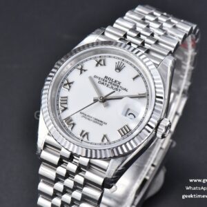 DateJust 36MM 126234 904L VSF White Dial Roma Marker Jubilee Bracelet VS3235
