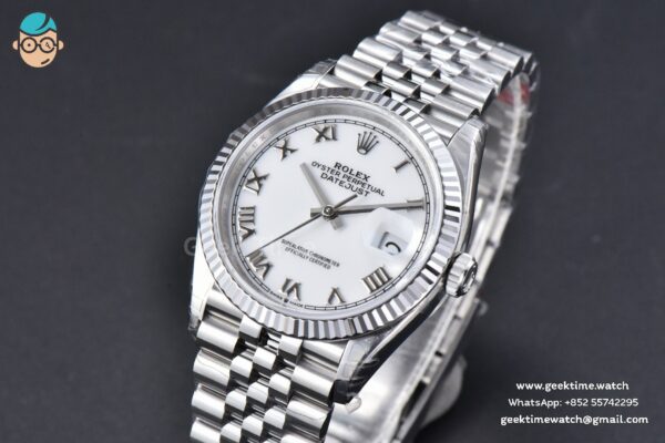DateJust 36MM 126234 904L VSF White Dial Roma Marker Jubilee Bracelet VS3235