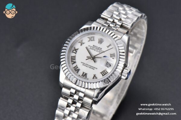 DateJust 28MM WF White Dial Lume Marker Jubilee Bracelet A2671