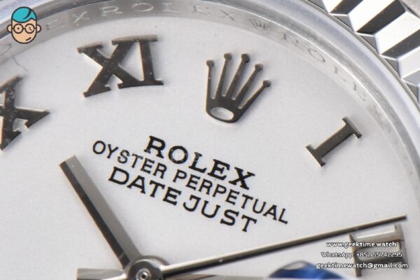 DateJust 28MM WF White Dial Lume Marker Jubilee Bracelet A2671 - Image 5
