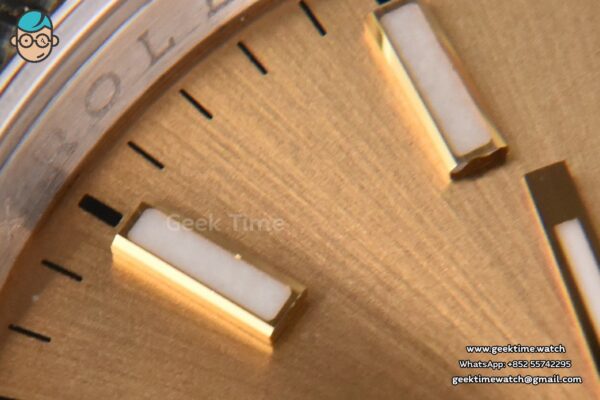 DateJust 36MM 904L YG/SS GMF Fluted Bezel YG Dial Lume Marker Jubilee Bracelet VR3235 - Image 7