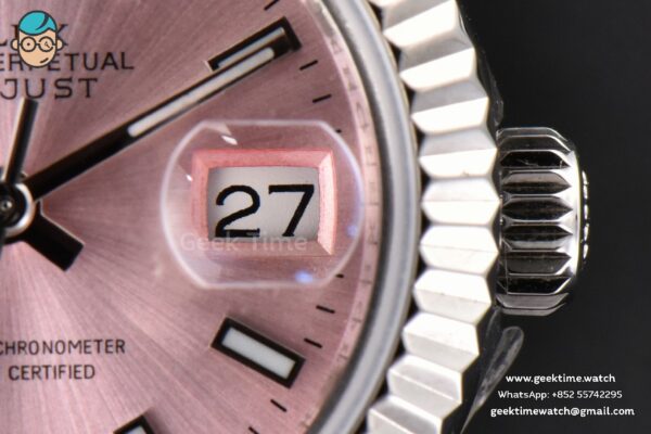 DateJust 28MM Ladies WF Pink Dial Jubilee Bracelet A2236 - Image 12
