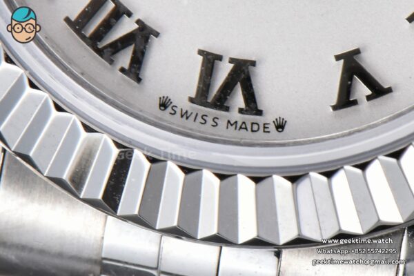 DateJust 28MM WF White Dial Lume Marker Jubilee Bracelet A2671 - Image 8