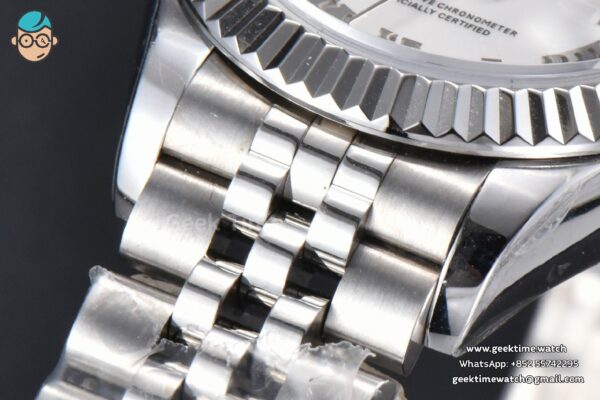 DateJust 28MM WF White Dial Lume Marker Jubilee Bracelet A2671 - Image 10