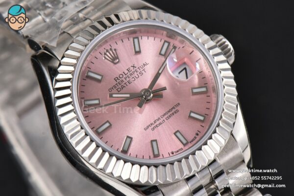 DateJust 28MM Ladies WF Pink Dial Jubilee Bracelet A2236 - Image 20