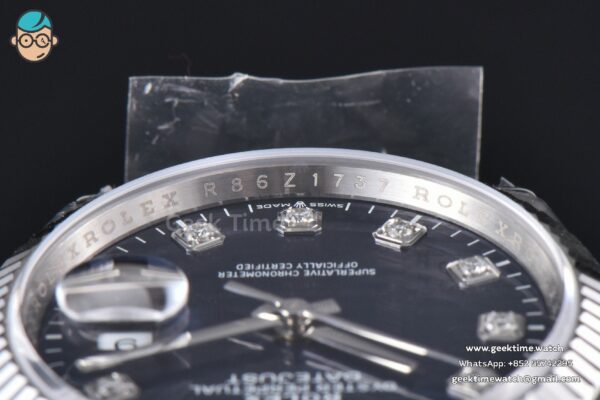DateJust 36MM 904L VSF Blue Motif Dial Diamond Marker Jubilee VS3235 - Image 12