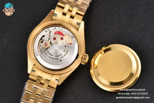 DateJust 28MM Ladies WF YG Gold Dial Diamond Marker Jubilee Bracelet A2236 - Image 20