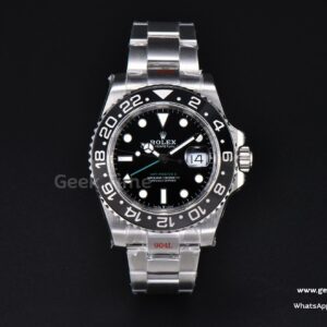 GMT Master II 126710 GRNR 40mm GMF 904L schwarz-graue Lünette schwarzes Zifferblatt Oyster-Armband VR3285