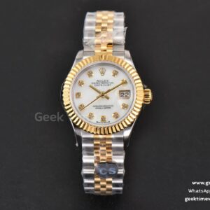 DateJust 28mm Ladies WF YG/SS cadran nacre index diamants bracelet Jubilee A2236