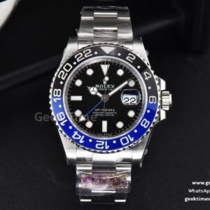 GMT-Master II Batman 126710 BLNR Clean CF schwarz-blaue Keramik Oyster-Armband DD3285 V3