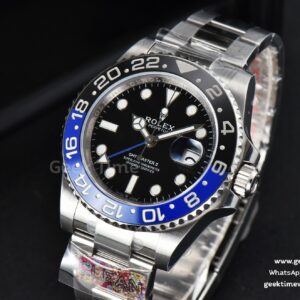 GMT-Master II Batman 126710 BLNR Clean CF Black/Blue Ceramic Oyster Bracelet DD3285 V3