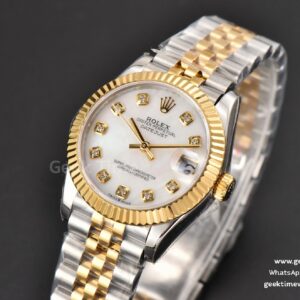 DateJust 31MM Ladies 904L YG/SS WF MOP Dial Jubilee Bracelet A2671