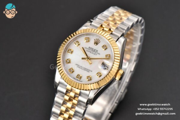 DateJust 31MM Ladies 904L YG/SS WF MOP Dial Jubilee Bracelet A2671
