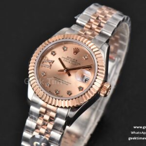 DateJust 28MM Ladies WF RG/SS RG Dial Diamond Marker Jubilee Bracelet A2236