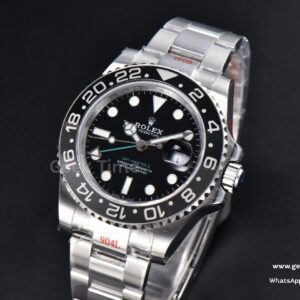 GMT Master II 126710 GRNR 40mm GMF 904L Black/Gray Bezel Black Dial Osyter Bracelet VR3285