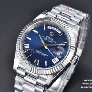 DayDate 40MM GMF Blue Dial Roma Marker President Bracelet A2836