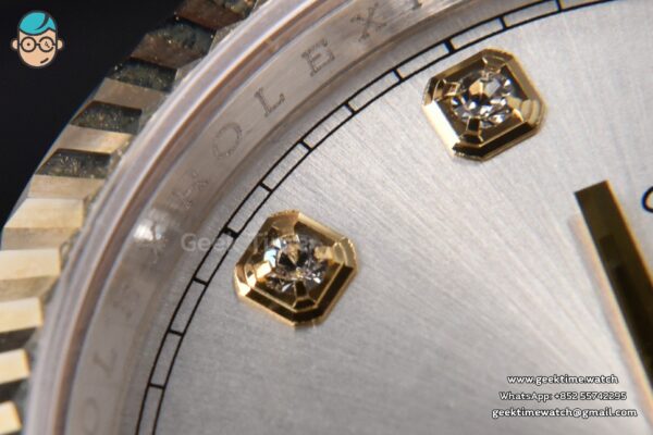 DateJust 36MM 904L YG/SS GMF Fluted Bezel Silver Dial Diamond Marker Jubilee Bracelet VR3235 - Image 6
