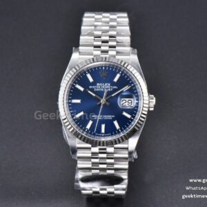 DateJust 36mm 126234 Clean Factory CF blaues Zifferblatt Jubilee-Armband VR3235