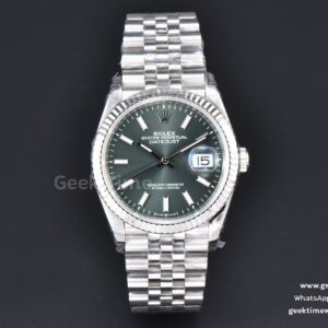 DateJust 36mm 904L VSF grünes Zifferblatt Jubilee VS3235